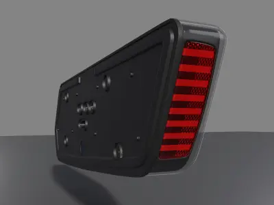 LED Taillight  S96 Sinal Sul Low-poly 3D model