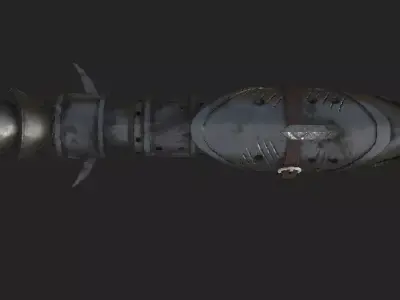 Retro Shark Blaster - Low Poly Stylized Weapon Game Ready Low-poly 3D model