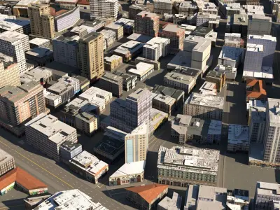 City 121 Low-poly 3D model
