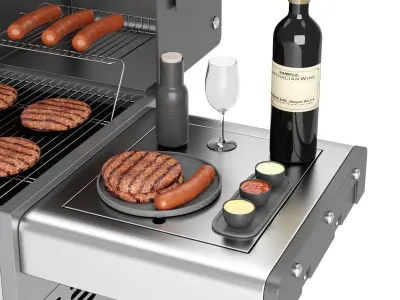 Barbecue 10 3D model