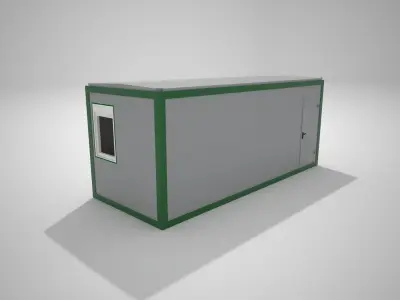Modular sanitary module 15m2 3D model