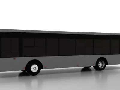Bus Bogdan A70111 Low Low-poly 3D model
