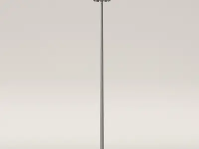 high mast lighting pole 3D model