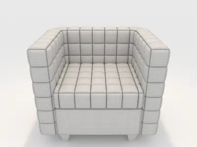 Sofa 1 Seater 6 3D model