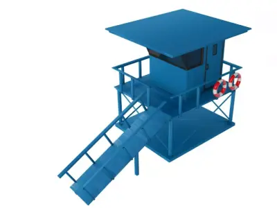 Lifeguard Station 3D model