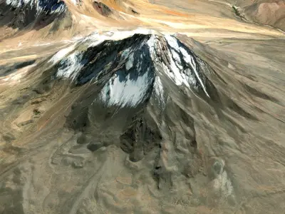 Volcano Tacora Chile Peru 3D model