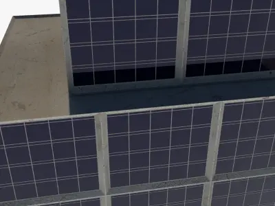 Buildings City 1 Low-poly 3D model