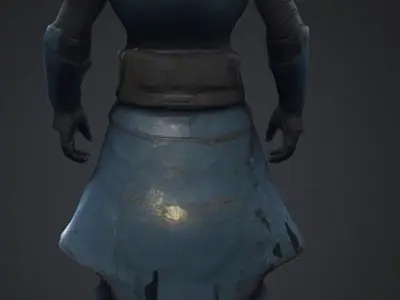 Ultra-Realistic Sci-Fi Fantasy Guard Game-Ready Asset Low-poly 3D model