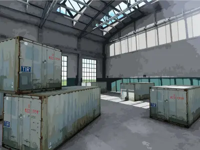 Warehouse-Warehouse Building 3D model
