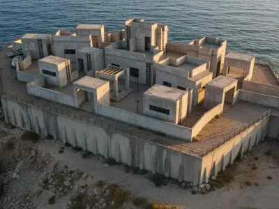 Island Arena Battle Map Low-poly 3D model