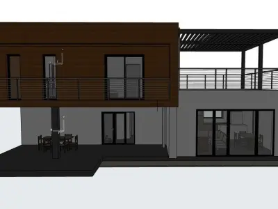 modern Residential house 3D model get