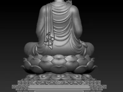 Buddha 3d model 3D print model