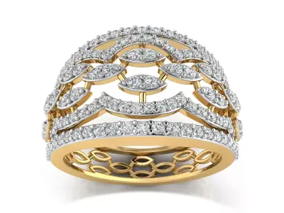 Women Ring  Render 3dm STL OBJ FBX Details 3D print model 203