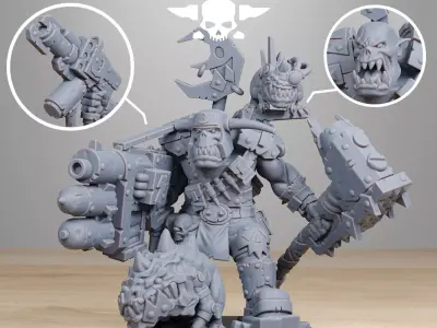 Orkaz BlackSkull 3D print model