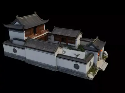 courtyard 3D model