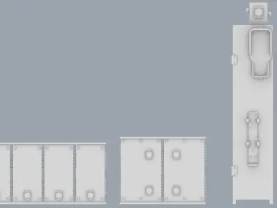 PM Storage Cabinet Set 3D print model