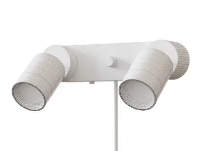 NIMONE Wall sconce double white 3D model