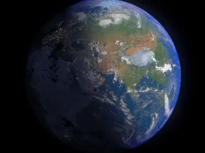 Earth 16K 3D model