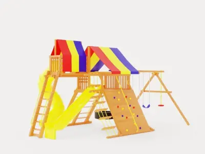 Circus Castle Pkg V Loaded Low-poly 3D model