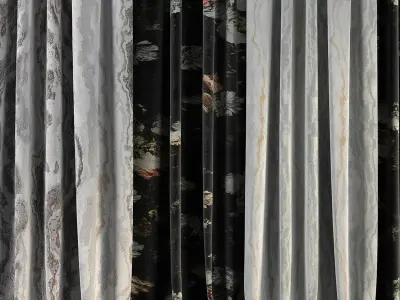 Curtain Set 86 3D model
