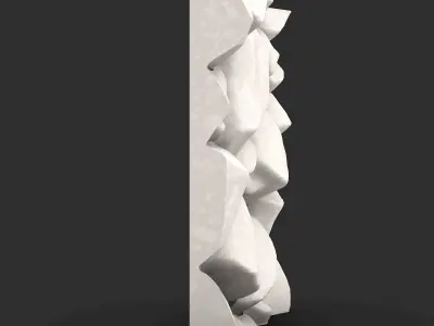 Aged Granite Stone Facade Mesh 3D print model purchase