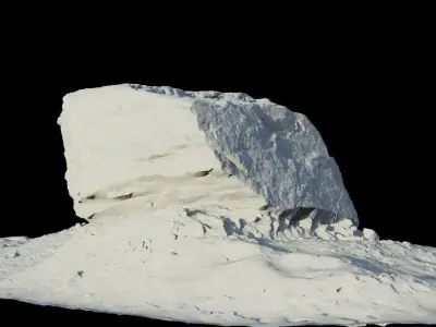 3d scanned rock - 026 Low-poly 3D model