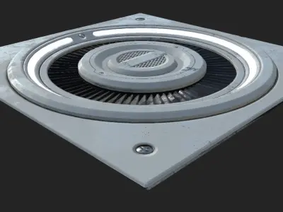 Sci-fi Ventilation Game Ready Low-poly 3D model