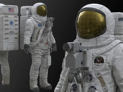 CS03 Space Suit LITE VERSION Low-poly 3D model