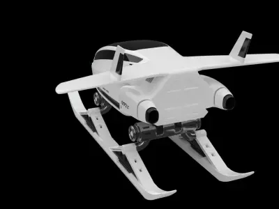 sci-fi snow cat 3D model