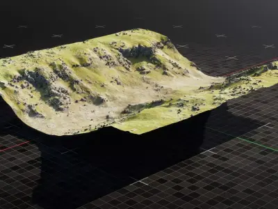 Iceland Canyon 9 3D model