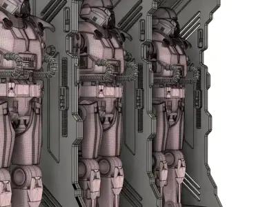 Dark Trooper Storage Locker Unit One12 Scale STL Files 3D print model
