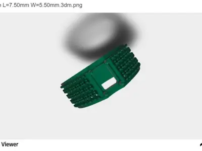 Men Ring Emerald Center Stone 3D print model