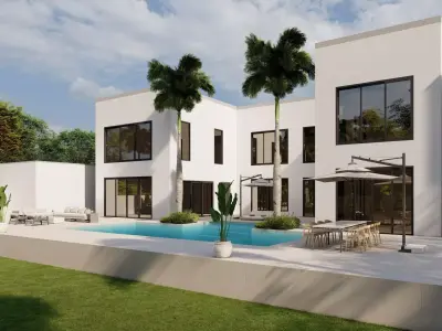 Garden Landscape 3D Model - SketchUp and Lumion Scene 3D model