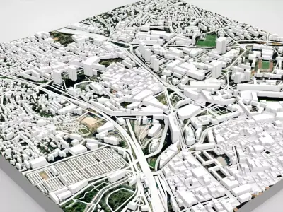 Cityscape Toulon France 3D model