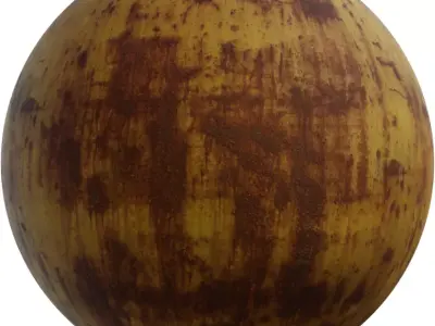 Yellow Industrial Tank Rust Texture