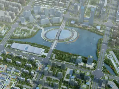 Deqing Geographic Information Town 3D model