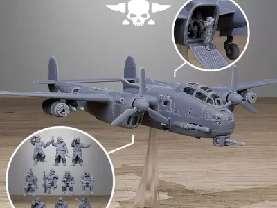 Grimguard Vulture Plane 3D print model