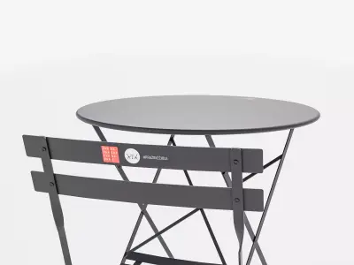 Prague chairs street furniture set - Prazske zidle 3D model