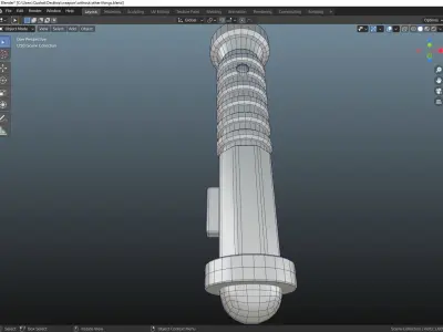 Light Saber Low-poly 3D model buy