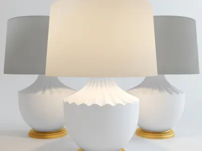 Carousel Table Lamp White  John Richard Collection 3D model