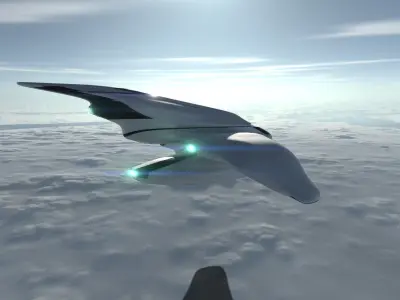 Bomber Spaceship 3D model