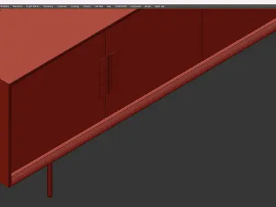 Sideboard Kenton Low-poly 3D model