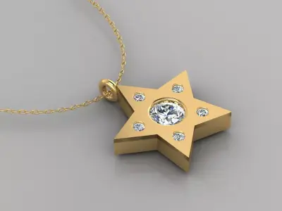 Pendant P046 3D Print Model 3D print model