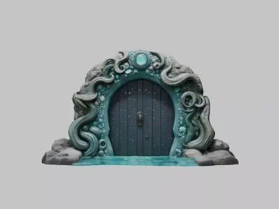 Mystical Stone Portal 3D Model 3D model