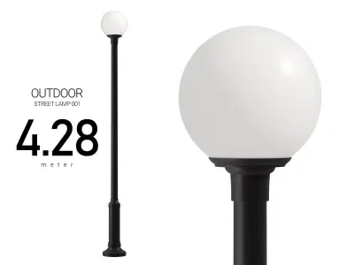 Outdoor Street Lamp 3D model