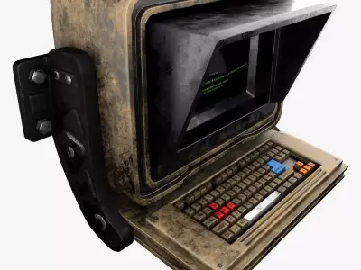 Sci-fi Monitor4 Low-poly 3D model