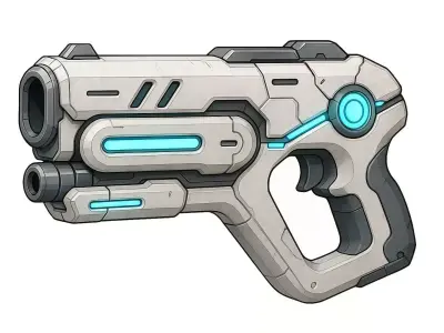 Nebula Scythe Low-poly 3D model