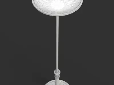 Wrought Metal Floor Lamp 3D model