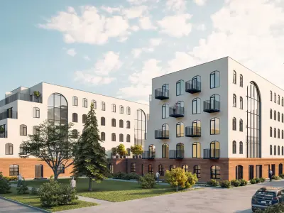 RESIDENTIAL BRICK HOUSE  3D model