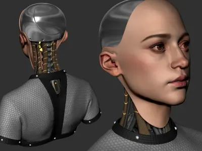 Ava - Alicia Vikander zbrush sculpt 3D model